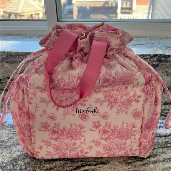 Fit + Fresh Pink Floral Women's Lunch Box and Matching Container - Picture 2 of 7